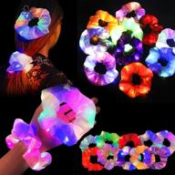 scrunchies girls，led luminous halloween christmas logo