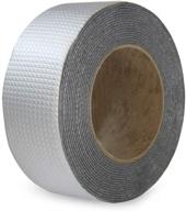 🔧 aluminum foil butyl tape: ultimate outdoor leak repair solution for rv awning, roof pipe, and more - waterproof, heavy duty, and reliable - 2 inch x 16.4 feet logo