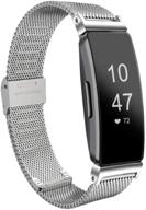 compatible fitbit inspire stainless replacement logo