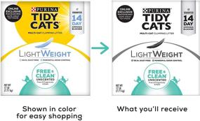 img 3 attached to 💩 Purina Tidy Cats LightWeight Free & Clean: The Ultimate Clumping Cat Litter Solution