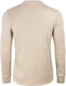 img 2 attached to Dapper Derminpro: Sleek Oatmeal Henley Shirts for Casual Men's Clothing