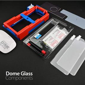 img 1 attached to Защитное стекло Dome Glass для экрана Galaxy S21 Ultra: полное HD-качество, прозрачное 3D изогнутое закаленное стекло [совместимо с ультразвуковым сканером отпечатков пальцев] - легкая полуавтоматическая установка в 4 шага производства Whitestone (два пакета)