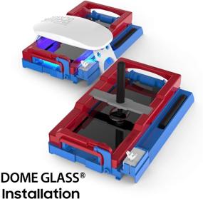 img 2 attached to Защитное стекло Dome Glass для экрана Galaxy S21 Ultra: полное HD-качество, прозрачное 3D изогнутое закаленное стекло [совместимо с ультразвуковым сканером отпечатков пальцев] - легкая полуавтоматическая установка в 4 шага производства Whitestone (два пакета)