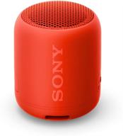 red sony extra bass waterproof wireless speaker - compact, portable logo