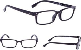 img 3 attached to 👓 Timeless Style and Superior Comfort: Classical Reading Glasses with Spring-Hinges