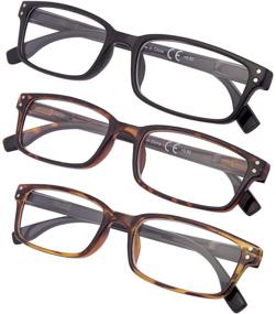 img 4 attached to 👓 Timeless Style and Superior Comfort: Classical Reading Glasses with Spring-Hinges