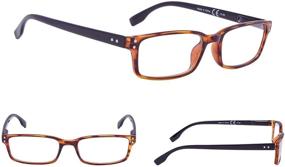 img 2 attached to 👓 Timeless Style and Superior Comfort: Classical Reading Glasses with Spring-Hinges