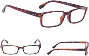 img 1 attached to 👓 Timeless Style and Superior Comfort: Classical Reading Glasses with Spring-Hinges