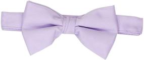 img 1 attached to Black Solid Bowtie for Boys - American Exchange Accessories