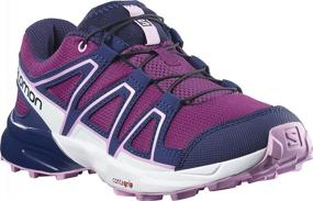 img 4 attached to Высокопроизводительные беговые кроссовки Salomon Speedcross Evening Primrose для мальчиков: идеальны для активного отдыха на улице.