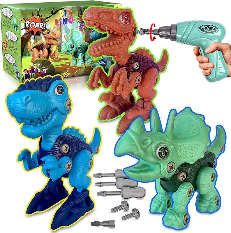 take apart dinosaur toys tools 로고