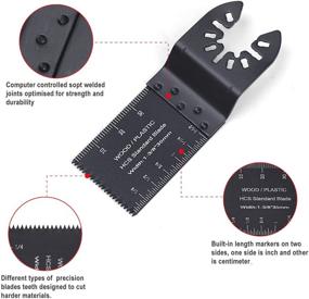 img 2 attached to 🔧 12Pcs Hamada Metal Wood Multitool Blades: Professional Universal Quick Release for Porter Cable, Black&Decker, Rockwell, and more! Perfect Gift for Men and Dad