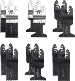 img 4 attached to 🔧 12Pcs Hamada Metal Wood Multitool Blades: Professional Universal Quick Release for Porter Cable, Black&Decker, Rockwell, and more! Perfect Gift for Men and Dad