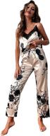 shein womens floral pajamas nightwear logo