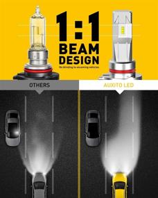 img 2 attached to 🔦 AUXITO 9005 LED Headlight Bulbs - 12000LM Per Set, 6500K Xenon White, Mini Size HB3, Wireless Headlight Bulb (Pack of 2)