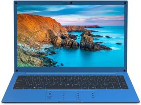 img 4 attached to VUCATIMES ноутбук на Windows 10 дюймов 14" - полнофункциональный ноутбук с Full HD IPS дисплеем, двухъядерным процессором Intel, 6 ГБ оперативной памяти, 128 ГБ SSD, AC WiFi, числовой клавиатурой, Mini HDMI, цвет - кобальтовый синий (2 ядра)