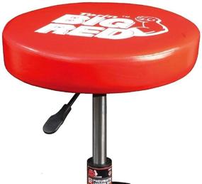img 2 attached to 🔧 TR6350 Torin Rolling Pneumatic Creeper Garage/Shop Seat: Padded Adjustable Mechanic Stool with Tool Tray Storage, Large – Big Red
