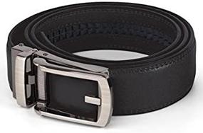 img 4 attached to Adjustable Hole Waist Belt for Men's Dress - A Must-Have Accessory