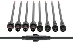 img 4 attached to 🔌 BTF-LIGHTING 2 Pin Electrical Connector 18AWG IP65 Male Female Connector: High-Quality Extension Cable for Car, Truck, Boat, Indoor/Outdoor LED Strip Lights/String - 7.87in/20cm Length, 22mm Nut - 5 Pairs