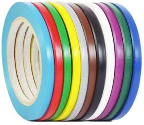 img 1 attached to 🎯 WOD VTC365 Black Vinyl Pinstriping Tape - 1/4 inch x 36 yds. for School Gym Floor Marking, Craft Projects, Arcade1Up Stripping, Vehicles, and More