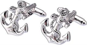 img 4 attached to 🚢 Anchor Cufflinks Gift Box by Salutto