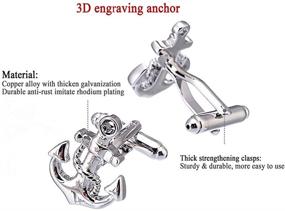 img 3 attached to 🚢 Anchor Cufflinks Gift Box by Salutto