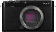 📷 fujifilm x-e4 mirrorless camera body - black logo