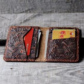 img 3 attached to 👛 JJNUSA Minimalist Leather Wallets for Men - Distressed Men's Accessories, Card Cases & Money Organizers