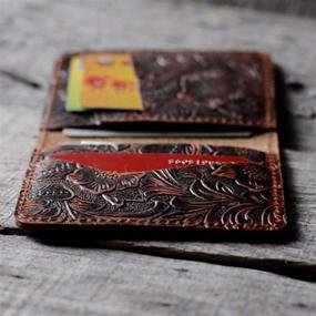 img 2 attached to 👛 JJNUSA Minimalist Leather Wallets for Men - Distressed Men's Accessories, Card Cases & Money Organizers