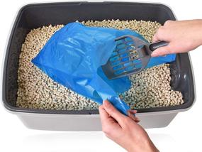 img 2 attached to Convenient Kitty Waste Bags: Easy-Tie Handles, Extra Large, & Leak-Proof Cat Litter Bags