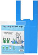 convenient kitty waste bags: easy-tie handles, extra large, & leak-proof cat litter bags logo