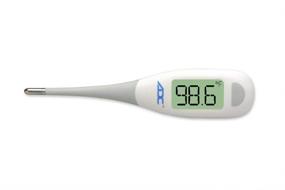 img 3 attached to White ADC Fast Read Digital Thermometer with Flexible Tip, Large Quick Read LCD Display, Color-coded Backlighting - 418N