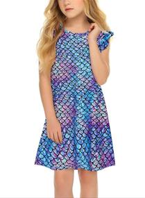 img 2 attached to Comfy UNIFACO Christmas Pajamas Nightdress Sleepwear: Perfect Girls' Clothing for Dresses