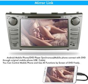 img 2 attached to 🚗 Продвинутый автомобильный радио-стерео DVD-плеер Camry с сенсорным экраном, Bluetooth, GPS-навигацией и другими функциями.