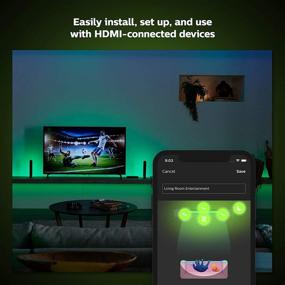 img 1 attached to 🌈 Enhance Your Viewing Experience with Philips Hue Play HDMI Sync Box - Black - 555227