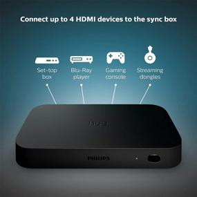 img 2 attached to 🌈 Enhance Your Viewing Experience with Philips Hue Play HDMI Sync Box - Black - 555227