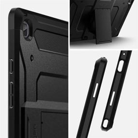 img 3 attached to Spigen Tough Armor Pro Samsung Galaxy Tab A7 10.4 Case (2020) - Black