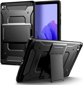 img 4 attached to Spigen Tough Armor Pro Samsung Galaxy Tab A7 10.4 Case (2020) - Black