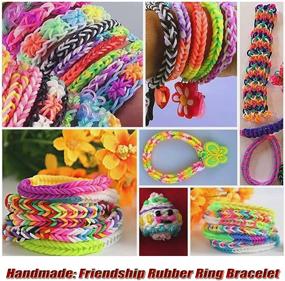 img 3 attached to 🎁 KiScooter Rubber Band Bracelet Kit - Premium DIY Bracelet Making Kit with Mega Refill of Rubber Bands for Girls' Imagination Boost - Perfect Gift for Creative Band Bracelet Designs
