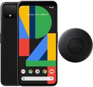 📱 google pixel 4 (64gb, 6gb) 5.7-inch 90hz oled, ip68 water resistant, snapdragon 855, gsm/cdma factory unlocked (at&t/t-mobile/verizon/straight talk) with fast wireless charging pad - just black logo