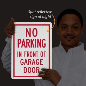 img 1 attached to 🚦 Enhance Parking Safety with SmartSign Reflective Aluminum for Engineer-Grade Efficiency