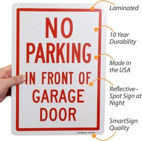 img 3 attached to 🚦 Enhance Parking Safety with SmartSign Reflective Aluminum for Engineer-Grade Efficiency