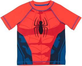 img 2 attached to Marvel Avengers Spider Man Toddler Trunks Boys' Clothing for Swim