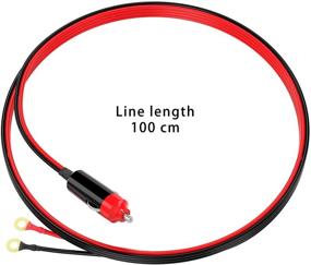 img 3 attached to High-Quality 12V 24V 16 AWG 10A Male Plug Cigarette Lighter Adapter with 3.3FT Cable Wire – Ideal for Car Inverter, Air Pump & Electric Cup