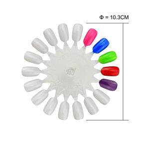 img 3 attached to 🌻 Sunflower False Nail Flower Wheel - 10 Pack of Nails Art Tools in 18 Color Card Display Board Template
