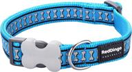 🐶 enhance your dog's safety with red dingo reflective turquoise dog collar logo