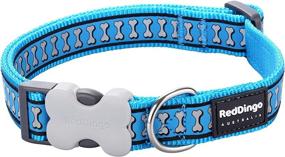 img 1 attached to 🐶 Enhance Your Dog's Safety with Red Dingo Reflective Turquoise Dog Collar