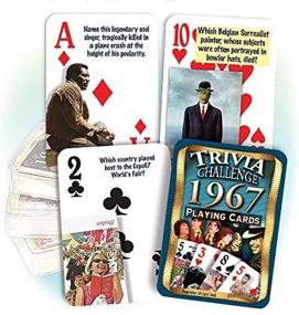 img 4 attached to Flickback 1967 Trivia Playing Cards: The Perfect 1967 Birthday Gift for Trivia Lovers!