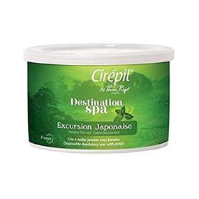 img 4 attached to 🍃 Cirepil Japonaise Green Tea Soft Wax Tin, 400g/14.11oz with Strips Included