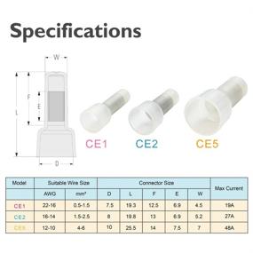 img 2 attached to 🔌 AIRIC 100Pcs Closed Connectors Terminals: Premium Quality Electrical Terminal Connections